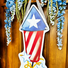Load image into Gallery viewer, Large Rocket Firework Door Hanger