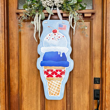 Load image into Gallery viewer, Patriotic Ice Cream Door Hanger