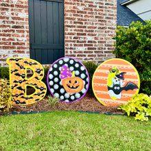 Load image into Gallery viewer, BOO Individual Letters Yard Art