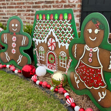 Load image into Gallery viewer, Jumbo Gingerbread Woman Garden Stake