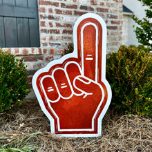 Load image into Gallery viewer, Customizable Burnt Orange Foam Finger Garden Stake