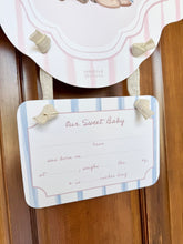 Load image into Gallery viewer, Baby Girl Rocking Horse Hospital Door Hanger