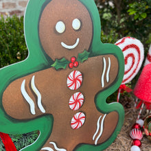 Load image into Gallery viewer, Jumbo Gingerbread Man Garden Stake