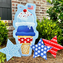 Load image into Gallery viewer, Whimsical Star Set Yard Art