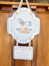 Load image into Gallery viewer, Baby Boy Rocking Horse Hospital Door Hanger