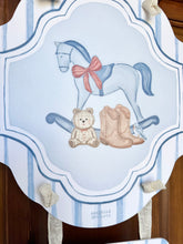 Load image into Gallery viewer, Baby Boy Rocking Horse Hospital Door Hanger