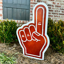 Load image into Gallery viewer, Customizable Burnt Orange Foam Finger Garden Stake