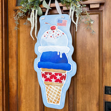 Load image into Gallery viewer, Patriotic Ice Cream Door Hanger