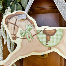 Load image into Gallery viewer, Green Rocking Horse Door Hanger