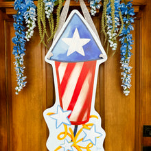 Load image into Gallery viewer, Large Rocket Firework Door Hanger