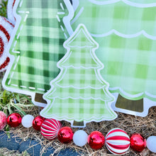 Load image into Gallery viewer, Mini Gingham Christmas Tree Garden Stakes