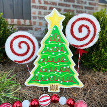 Load image into Gallery viewer, Traditional Tree Christmas Cookie Garden Stake