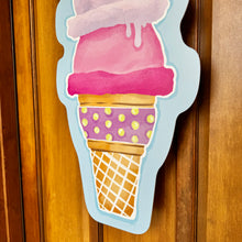 Load image into Gallery viewer, Ice Cream with Umbrella Door Hanger