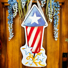 Load image into Gallery viewer, Large Rocket Firework Door Hanger