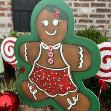 Load image into Gallery viewer, Jumbo Gingerbread Woman Garden Stake