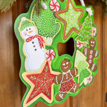 Load image into Gallery viewer, Christmas Cookie Wreath Door Hanger