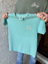 Load image into Gallery viewer, YOUTH Show Us Your Glory Comfort Colors (Seafoam) Fundraiser Tee