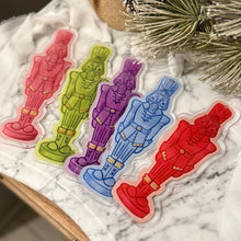 Load image into Gallery viewer, Acrylic Flocked Nutcracker Ornaments