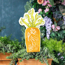 Load image into Gallery viewer, Orange Chinoiserie Carrot Yard Art Set