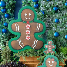 Load image into Gallery viewer, Large Gingerbread Man Garden Stake