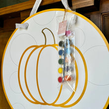 Load image into Gallery viewer, Paint Your Own Pumpkin Door Hanger with Paint Pack