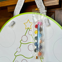 Load image into Gallery viewer, Paint Your Own Christmas Tree Door Hanger with Paint Pack