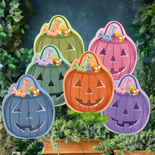 Load image into Gallery viewer, Jack O'Lantern Candy Buckets Yard Art