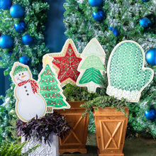 Load image into Gallery viewer, Traditional Tree Christmas Cookie Garden Stake