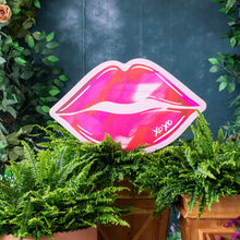 Load image into Gallery viewer, Large Watercolor Lips Garden Stakes