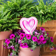 Load image into Gallery viewer, Mini Watercolor Hearts Garden Stake