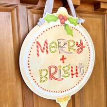 Load image into Gallery viewer, Merry and Bright Door Hanger