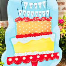 Load image into Gallery viewer, Gender Neutral Birthday Cake Garden Stake
