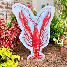 Load image into Gallery viewer, Painted Crawfish Garden Stake