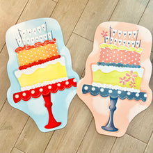 Load image into Gallery viewer, Pink Floral Birthday Cake Garden Stake