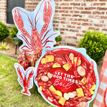 Load image into Gallery viewer, Mini Painted Crawfish Garden Stake
