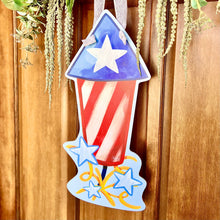 Load image into Gallery viewer, Rocket Firework Door Hanger