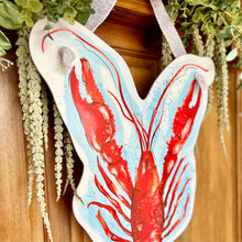 Load image into Gallery viewer, Painted Crawfish Door Hanger