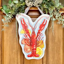 Load image into Gallery viewer, Painted Crawfish with Fixin’s Door Hanger