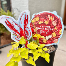 Load image into Gallery viewer, Mini Painted Crawfish Garden Stake
