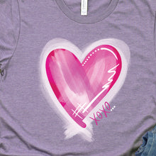 Load image into Gallery viewer, Valentine's Watercolor Heart T-Shirt