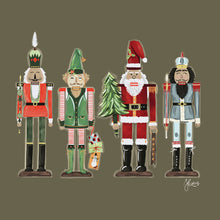 Load image into Gallery viewer, Festive Nutcrackers-Short Sleeve T-shirt