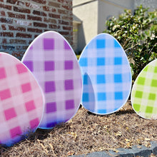 Load image into Gallery viewer, Gingham Egg Garden Stakes Collection