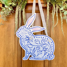Load image into Gallery viewer, Chinoiserie Bunny Door Hanger