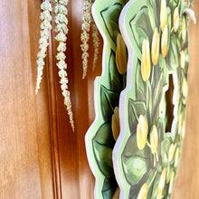 Load image into Gallery viewer, Magnolia and Yellow Tulip Wreath Door Hanger