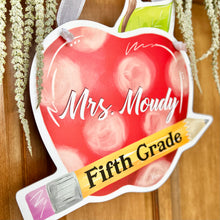 Load image into Gallery viewer, Customizable Apple and Pencil Door Hanger