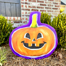 Load image into Gallery viewer, Jolly Jack O’Lantern Pumpkin Garden Stake
