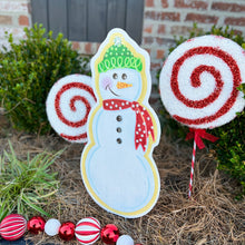 Load image into Gallery viewer, Snowman Christmas Cookie Garden Stake
