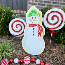 Load image into Gallery viewer, Snowman Christmas Cookie Garden Stake
