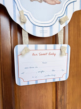 Load image into Gallery viewer, Baby Boy Rocking Horse Hospital Door Hanger

