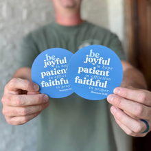 Load image into Gallery viewer, Romans 12:12 Fundraiser 4" Sticker
